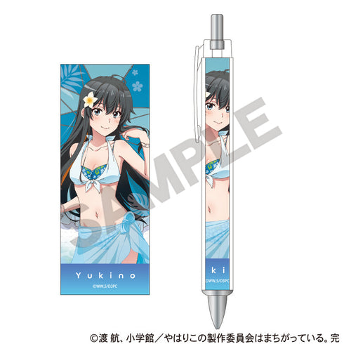 『やはり俺の青春ラブコメはまちがっている。完』太軸ボールペン 雪ノ下雪乃 水着パラソル
